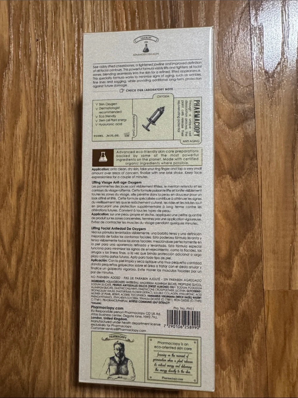 Pharmaciopy Advanced Collagen Wrinkle Plumper Oxygem New Unopened exp 07/29